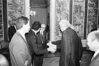 Incontro del Presidente della Repubblica Francesco Cossiga con Gerald Ford, ex Presidente degli Stati Uniti d'America