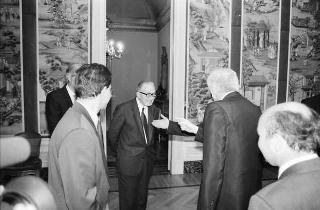 Incontro del Presidente della Repubblica Francesco Cossiga con Gerald Ford, ex Presidente degli Stati Uniti d'America