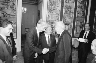 Incontro del Presidente della Repubblica Francesco Cossiga con Gerald Ford, ex Presidente degli Stati Uniti d'America