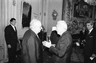 Incontro del Presidente della Repubblica Francesco Cossiga con Gerald Ford, ex Presidente degli Stati Uniti d'America