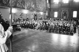 Visita a Firenze, in occasione dell'inaugurazione delle mostre "L'età di Masaccio. Il primo Quattrocento a Firenze" e "L'idea Ferrari" e del restauro degli affreschi di Masaccio nella chiesa di S. Maria del Carmine
