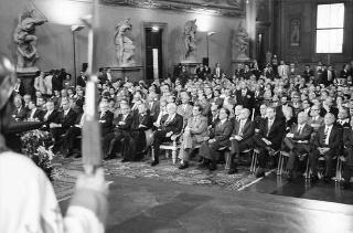 Visita a Firenze, in occasione dell'inaugurazione delle mostre "L'età di Masaccio. Il primo Quattrocento a Firenze" e "L'idea Ferrari" e del restauro degli affreschi di Masaccio nella chiesa di S. Maria del Carmine
