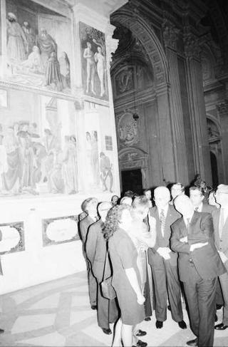Visita a Firenze, in occasione dell'inaugurazione delle mostre "L'età di Masaccio. Il primo Quattrocento a Firenze" e "L'idea Ferrari" e del restauro degli affreschi di Masaccio nella chiesa di S. Maria del Carmine