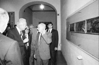 Visita a Firenze, in occasione dell'inaugurazione delle mostre "L'età di Masaccio. Il primo Quattrocento a Firenze" e "L'idea Ferrari" e del restauro degli affreschi di Masaccio nella chiesa di S. Maria del Carmine