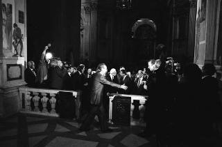 Visita a Firenze, in occasione dell'inaugurazione delle mostre "L'età di Masaccio. Il primo Quattrocento a Firenze" e "L'idea Ferrari" e del restauro degli affreschi di Masaccio nella chiesa di S. Maria del Carmine