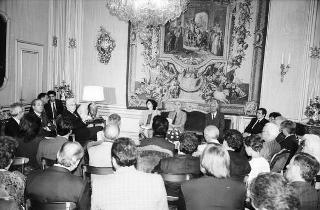 Incontro del Presidente della Repubblica Francesco Cossiga con Sid Ahmed Ghozali, ministro degli Affari Esteri della Repubblica Algerina Democratica e Popolare