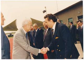 Incontro del Presidente della Repubblica Francesco Cossiga con il Re di Spagna Juan Carlos e la Regina Sofia, in occasione dei Campionati mondiali di Calcio. Verona