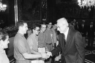 Incontro del Presidente della Repubblica Francesco Cossiga con l'on. Francesco De Lorenzo, ministro della Sanità, gli organizzatori e i collaboratori del Giffoni Film Festival, per la consegna al Presidente della Repubblica del Premio "François Truffaut"