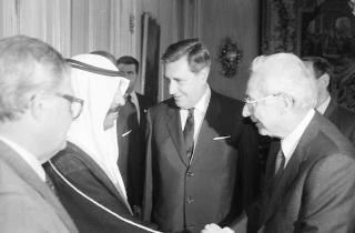 Incontro del Presidente della Repubblica Francesco Cossiga con Sua Altezza Reale Saad Abdullah Al Sahah, primo ministro e Principe ereditario del Kuwait