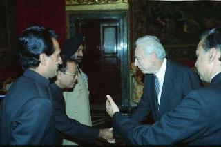 Sua Eccellenza Shri Kuldip Sahdev, nuovo Ambasciatore di India: presentazione delle Lettere Credenziali