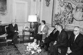 Il Presidente della Repubblica Francesco Cossiga riceve la visita del primo Ministro della Repubblica di Ungheria Jozsef Antall
