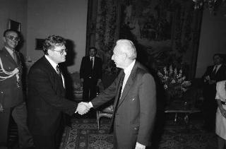 Incontro del Presidente della Repubblica Francesco Cossiga con Edward Luttwak
