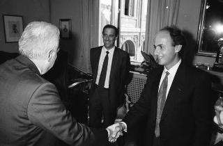 Incontro del Presidente della Repubblica Francesco Cossiga con Edward Luttwak