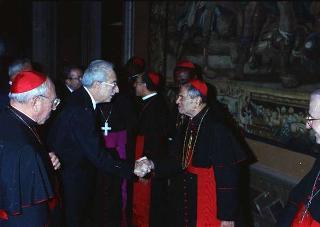 Pranzo in onore di una rappresentanza di partecipanti all'VIII Assemblea generale ordinaria del Sinodo dei Vescovi