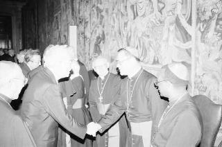 Pranzo in onore di una rappresentanza di partecipanti all'VIII Assemblea generale ordinaria del Sinodo dei Vescovi