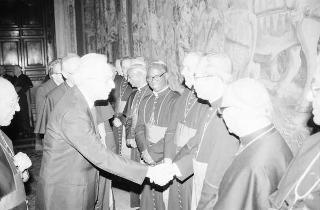 Pranzo in onore di una rappresentanza di partecipanti all'VIII Assemblea generale ordinaria del Sinodo dei Vescovi