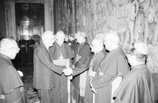 Pranzo in onore di una rappresentanza di partecipanti all'VIII Assemblea generale ordinaria del Sinodo dei Vescovi
