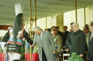 Cerimonia del cambio di denominazione del Comando carabinieri guardie del Presidente della Repubblica in "Reggimento Carabinieri Guardie della Repubblica" e deposizione di una corona d'alloro, da parte del Presidente della Repubblica, sulla Tomba del Milite Ignoto