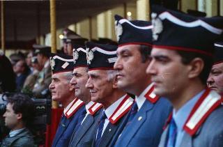 Cerimonia del cambio di denominazione del Comando carabinieri guardie del Presidente della Repubblica in "Reggimento Carabinieri Guardie della Repubblica" e deposizione di una corona d'alloro, da parte del Presidente della Repubblica, sulla Tomba del Milite Ignoto