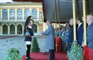 Cerimonia del cambio di denominazione del Comando carabinieri guardie del Presidente della Repubblica in "Reggimento Carabinieri Guardie della Repubblica" e deposizione di una corona d'alloro, da parte del Presidente della Repubblica, sulla Tomba del Milite Ignoto