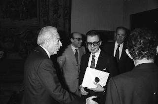 Incontro del Presidente della Repubblica Francesco Cossiga con Lyuben Gotsev, ministro degli affari esteri della Repubblica Popolare di Bulgaria