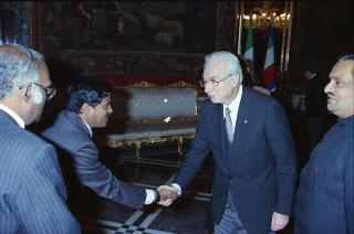 George Nissanka Mahasen Pelpola, nuovo ambasciatore della Repubblica Democratica Socialista di Sri Lanka: presentazione delle Lettere credenziali