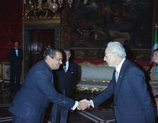 George Nissanka Mahasen Pelpola, nuovo ambasciatore della Repubblica Democratica Socialista di Sri Lanka: presentazione delle Lettere credenziali