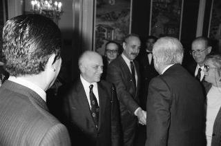Incontro del Presidente della Repubblica Francesco Cossiga con Federico Mayor, direttore generale dell'UNESCO