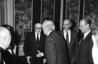 Incontro del Presidente della Repubblica Francesco Cossiga con Federico Mayor, direttore generale dell'UNESCO