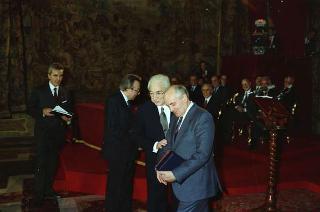 Visita ufficiale del Presidente dell'Unione delle Repubbliche Socialiste Sovietiche Mikhail Gorbaciov e della Signora Raissa Gorbaciova