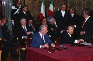 Visita ufficiale del Presidente dell'Unione delle Repubbliche Socialiste Sovietiche Mikhail Gorbaciov e della Signora Raissa Gorbaciova