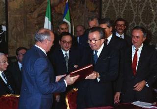 Visita ufficiale del Presidente dell'Unione delle Repubbliche Socialiste Sovietiche Mikhail Gorbaciov e della Signora Raissa Gorbaciova