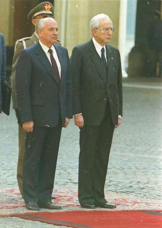 Visita ufficiale del Presidente dell'Unione delle Repubbliche Socialiste Sovietiche Mikhail Gorbaciov e della Signora Raissa Gorbaciova