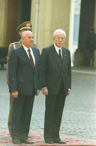 Visita ufficiale del Presidente dell'Unione delle Repubbliche Socialiste Sovietiche Mikhail Gorbaciov e della Signora Raissa Gorbaciova