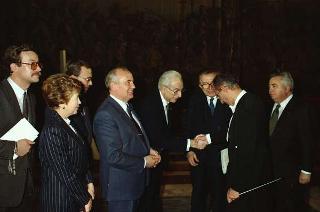 Visita ufficiale del Presidente dell'Unione delle Repubbliche Socialiste Sovietiche Mikhail Gorbaciov e della Signora Raissa Gorbaciova