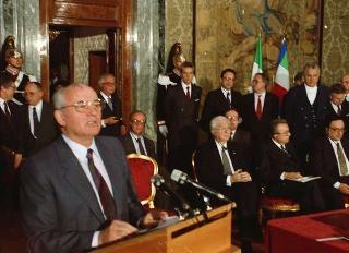 Visita ufficiale del Presidente dell'Unione delle Repubbliche Socialiste Sovietiche Mikhail Gorbaciov e della Signora Raissa Gorbaciova