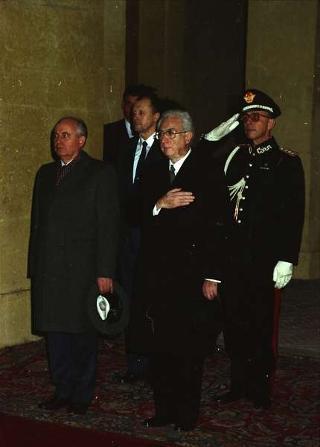 Visita ufficiale del Presidente dell'Unione delle Repubbliche Socialiste Sovietiche Mikhail Gorbaciov e della Signora Raissa Gorbaciova