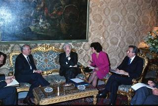 Visita ufficiale del Presidente dell'Unione delle Repubbliche Socialiste Sovietiche Mikhail Gorbaciov e della Signora Raissa Gorbaciova