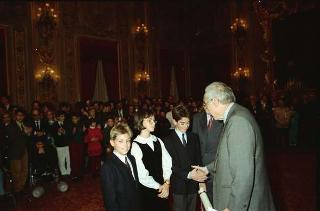Incontro con la Giunta esecutiva del Centro nazionale per la bontà nella scuola e i vincitori del 40° Premio nazionale "Livio Tempesta"