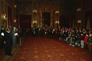 Incontro con la Giunta esecutiva del Centro nazionale per la bontà nella scuola e i vincitori del 40° Premio nazionale "Livio Tempesta"