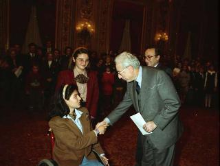Incontro con la Giunta esecutiva del Centro nazionale per la bontà nella scuola e i vincitori del 40° Premio nazionale "Livio Tempesta"