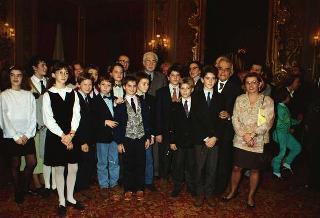Incontro con la Giunta esecutiva del Centro nazionale per la bontà nella scuola e i vincitori del 40° Premio nazionale "Livio Tempesta"