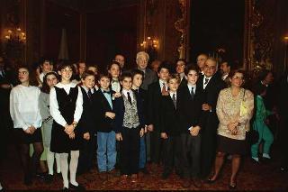 Incontro con la Giunta esecutiva del Centro nazionale per la bontà nella scuola e i vincitori del 40° Premio nazionale "Livio Tempesta"