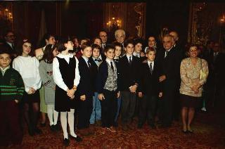 Incontro con la Giunta esecutiva del Centro nazionale per la bontà nella scuola e i vincitori del 40° Premio nazionale "Livio Tempesta"