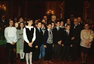 Incontro con la Giunta esecutiva del Centro nazionale per la bontà nella scuola e i vincitori del 40° Premio nazionale "Livio Tempesta"
