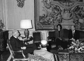 Incontro del Presidente della Repubblica Francesco Cossiga con Josè Antonio Duran Lleida, presidente del Partito cristiano democratico della Catalogna, accompagnato dalla signora Duran Lleida
