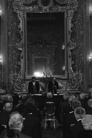 Cerimonia in onore del Sen. Prof. Giulio Carlo Argan, in occasione della pubblicazione del volume "Michelangelo architetto"
