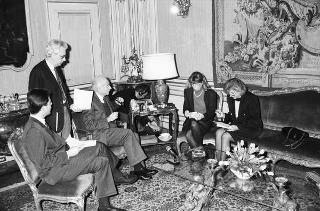 Intervista del Presidente Cossiga con il Signor Andreas Srenck e con la Signora Rose Marie Borngasser del quotidiano tedesco «Die Welt»