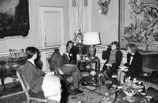 Intervista del Presidente Cossiga con il Signor Andreas Srenck e con la Signora Rose Marie Borngasser del quotidiano tedesco «Die Welt»
