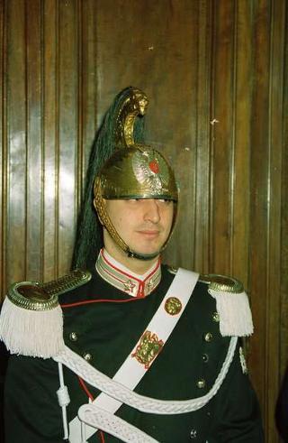 Udienza privata del Presidente della Repubblica Francesco Cossiga Privata durante la cerimonia del cambio ufficiali a Casa Militare: il Tenente Colonnello Antonio Angelini, il Colonnello Antonio D'Onofrio, il Tenente Colonnello Pietro Menna, il Capitano di vascello Paolo Romano
